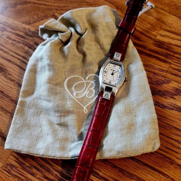 BRIGHTON Silver "Sorrento" Watch w/ Reversible Leather Strap JEWELRY TO LIVE IN! - Picture 8 of 12